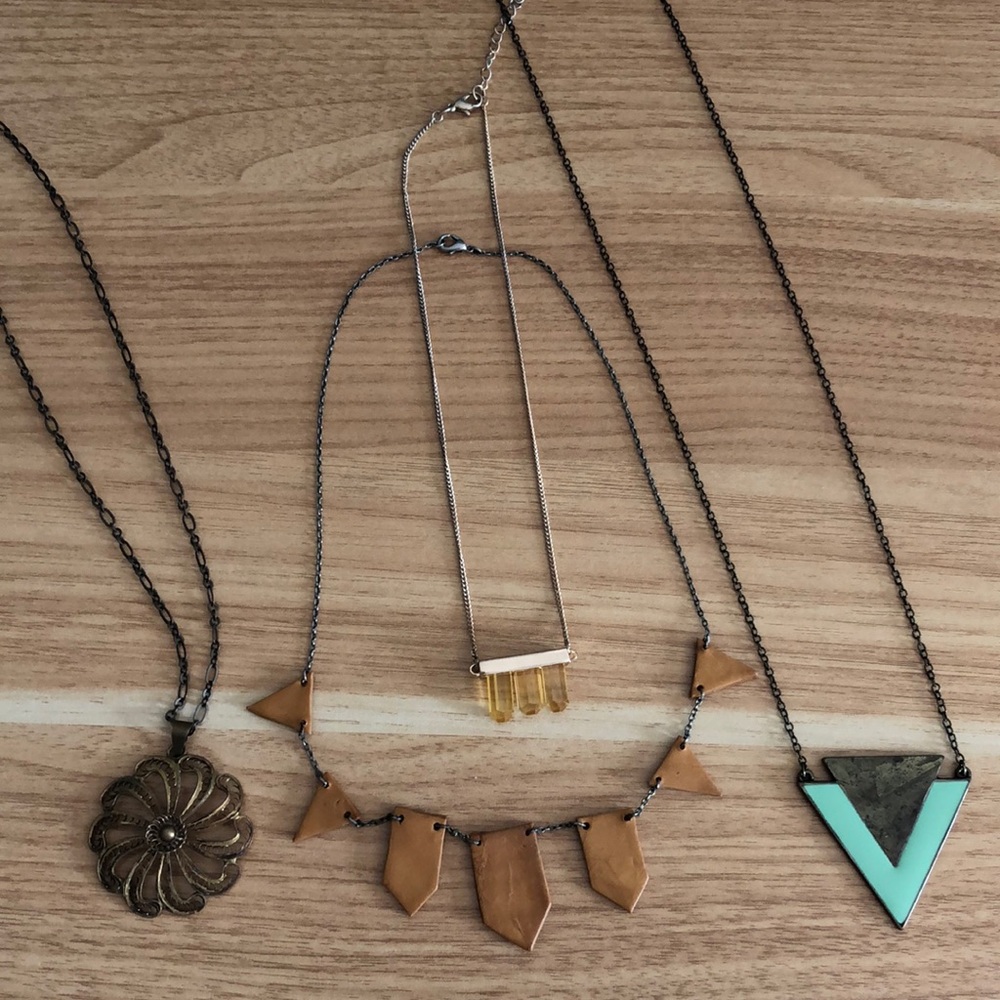 4 necklaces